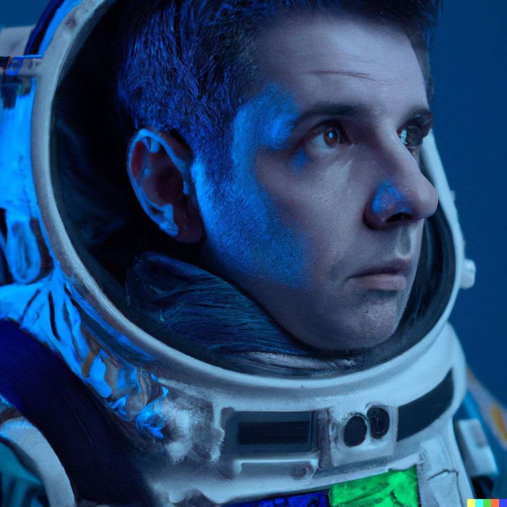 an astronaut, brand mark
